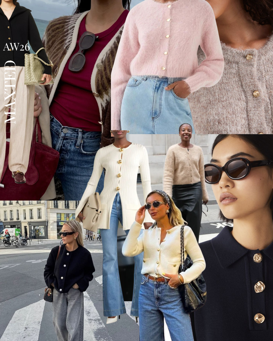Is a Gold button on a cardigan too much?