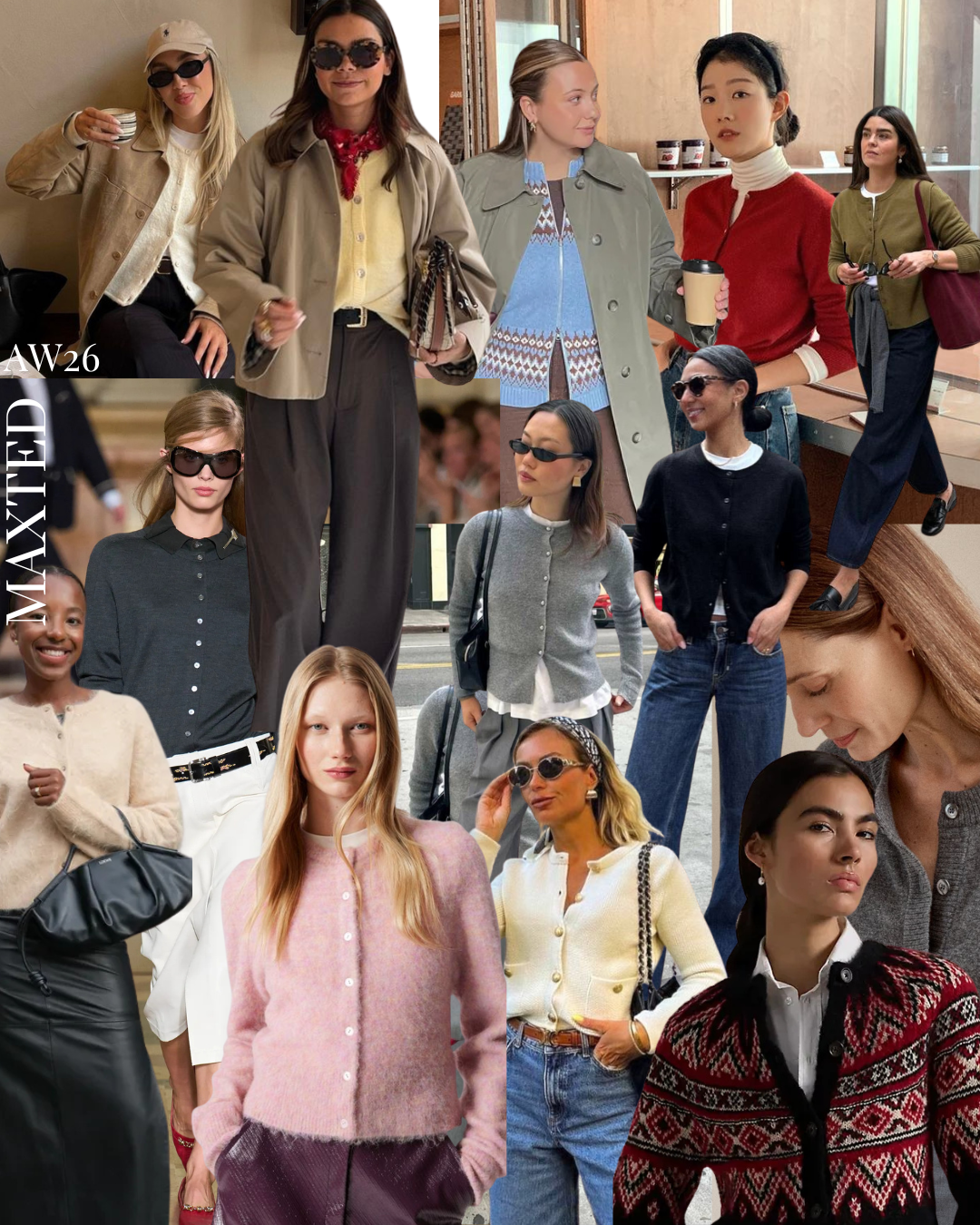  Crew cardigans styled across different looks