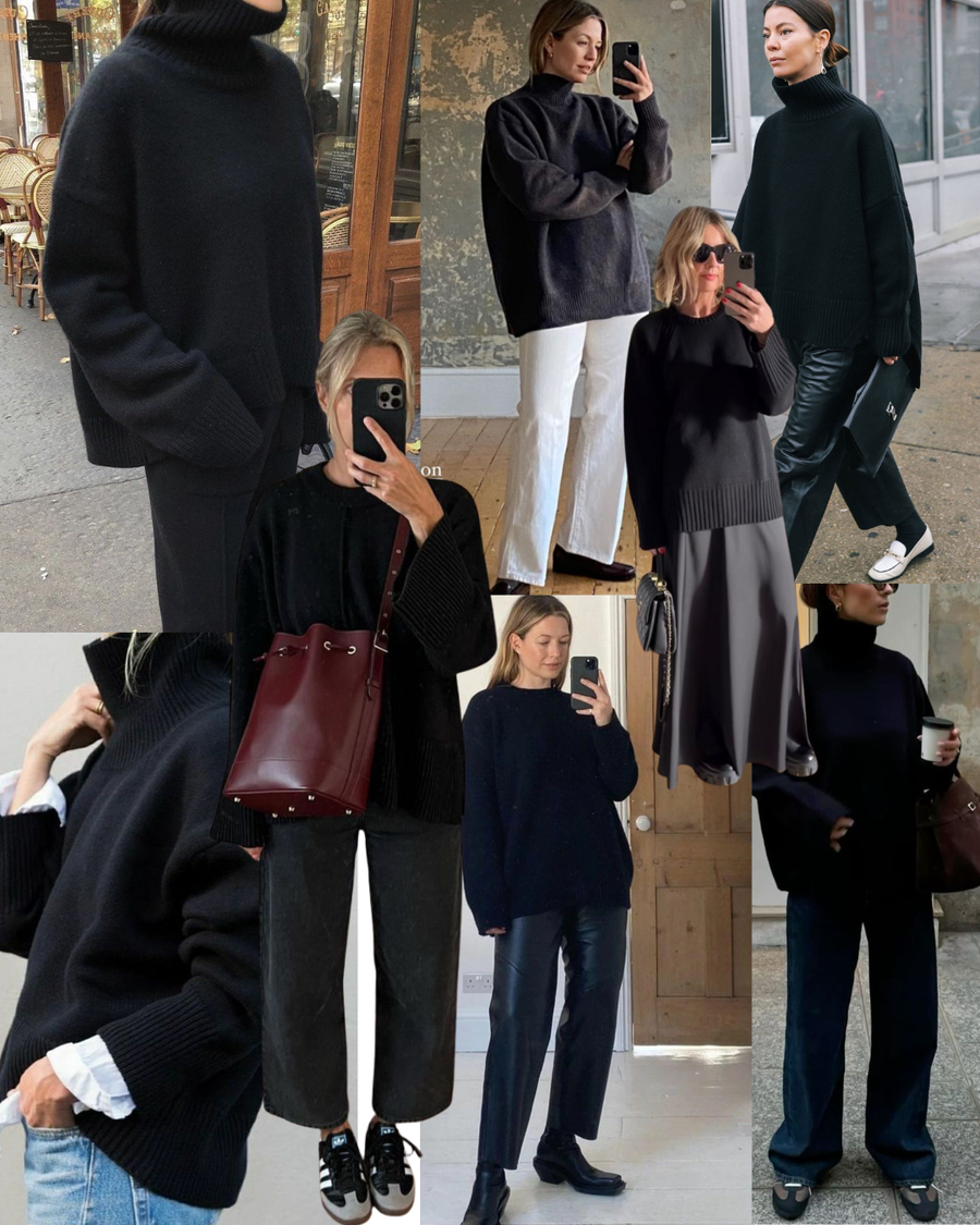 The Oversized Black Pullover: Why It's the Only Knitwear You Need