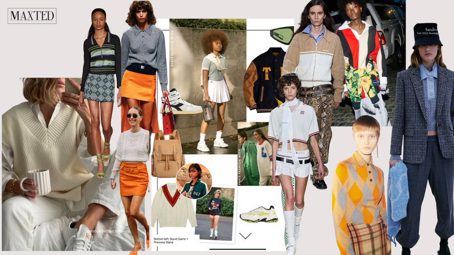 A new take on Sports Luxe in Knitwear
