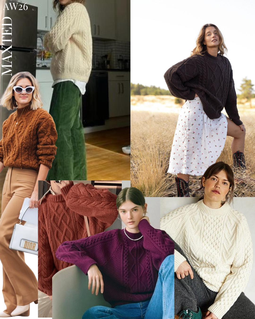 Strong, bold colours of Winter Season and knitwear