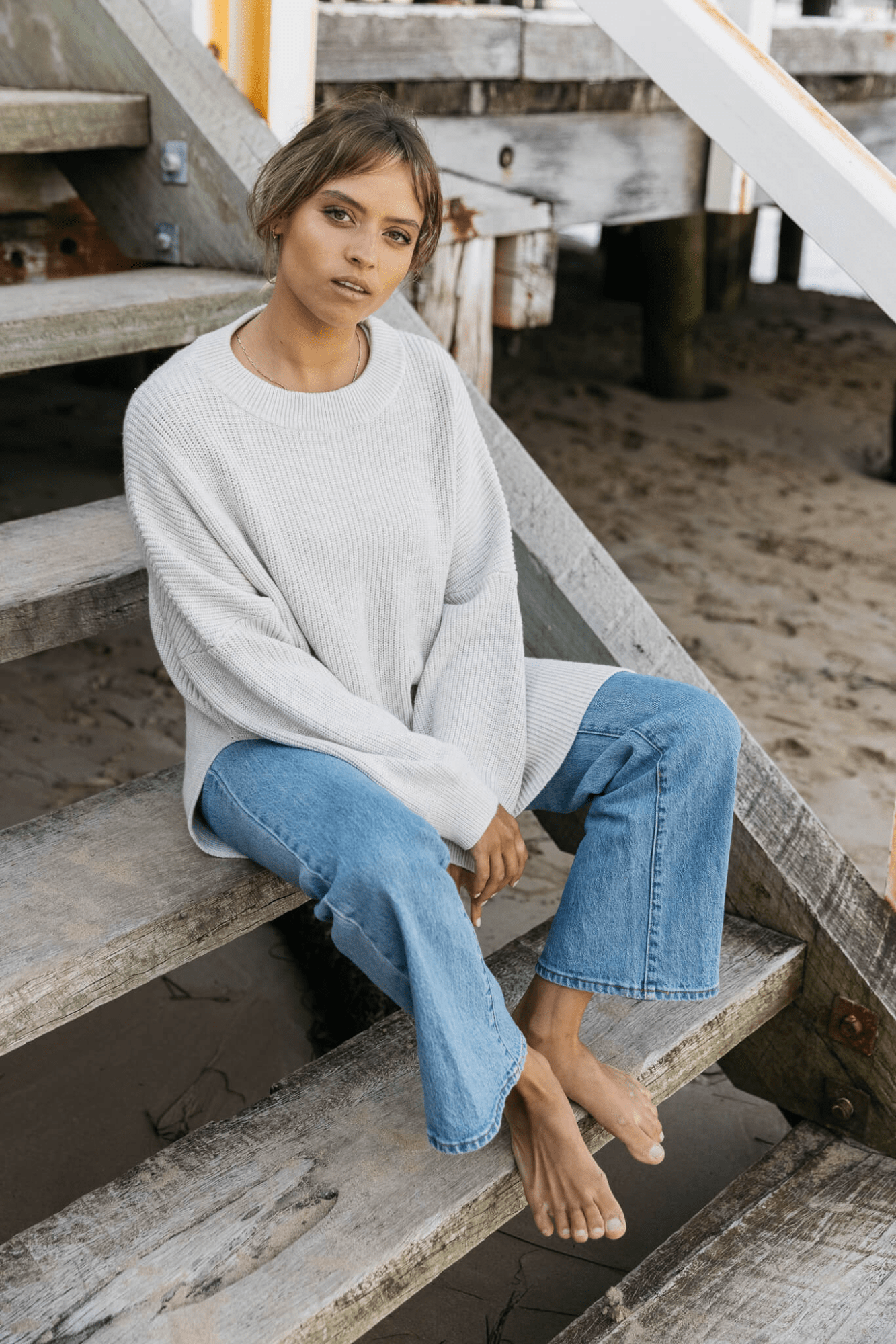 Pebble Twist Seven Pullover