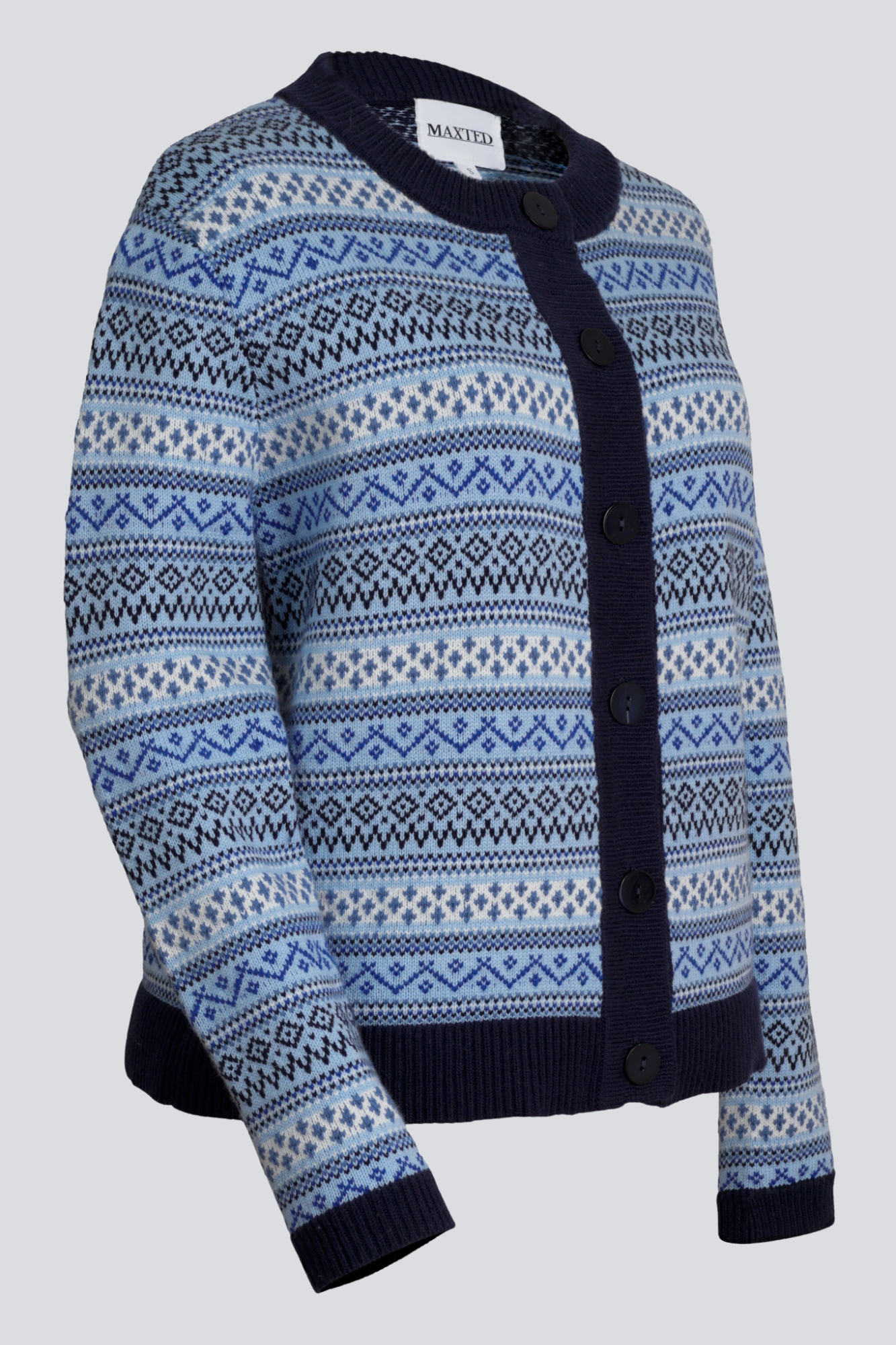 Blue Fairisle Ruby Cardigan