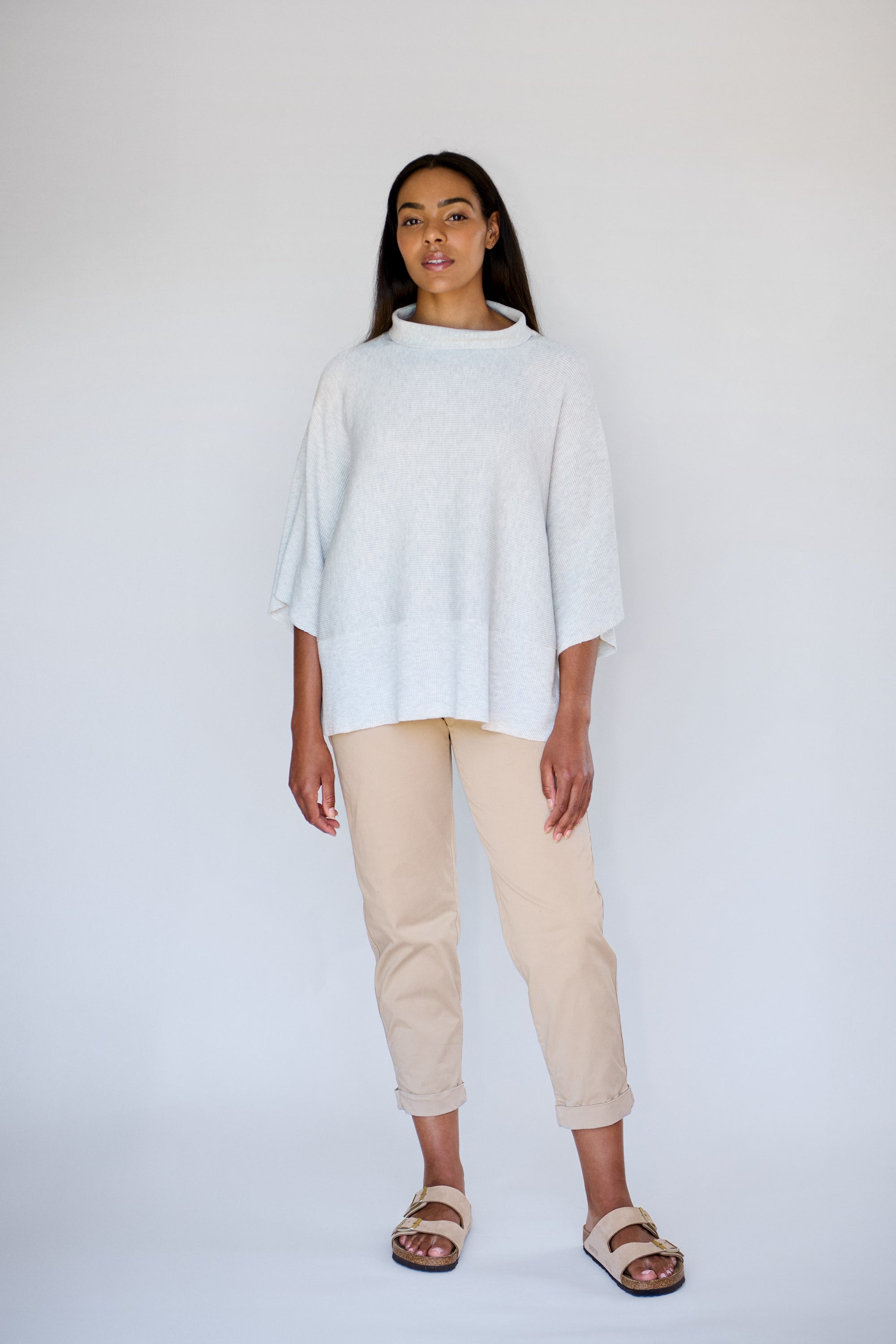 Light Grey Ava Knit Pullover