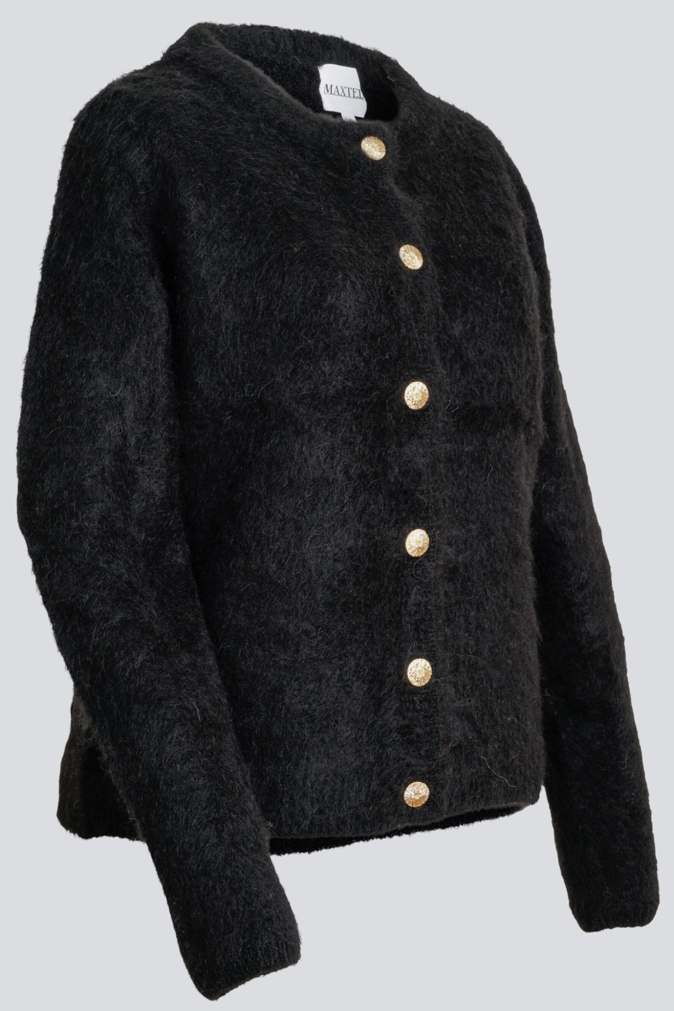 Black Brushed Cardigan