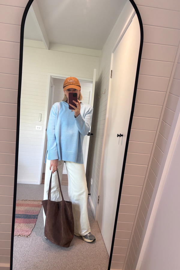 Pale Blue Willow Pullover