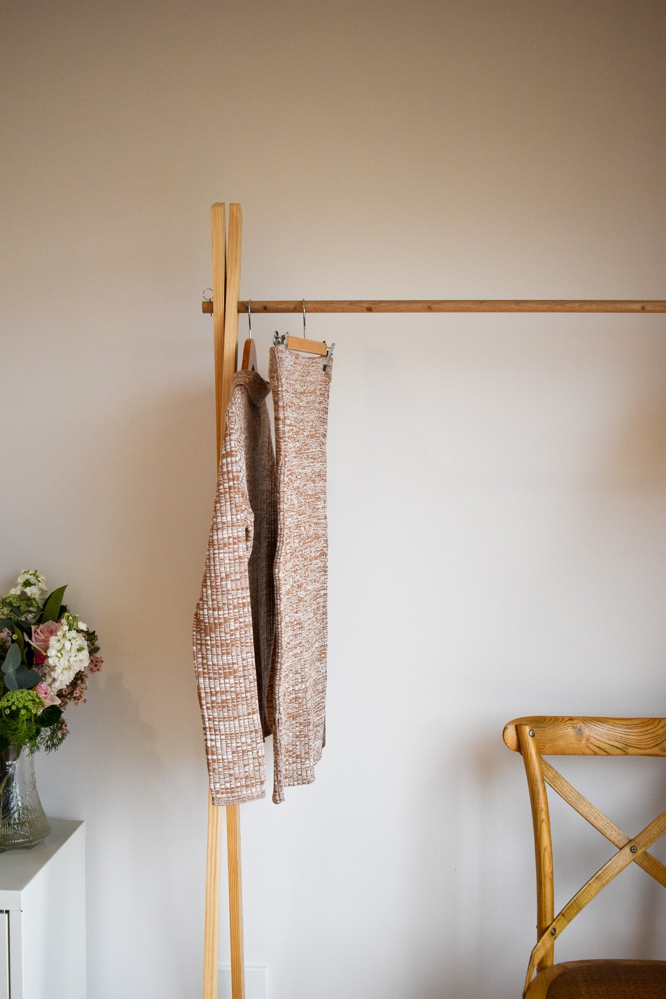 Camel/Ivory Knit Shirt