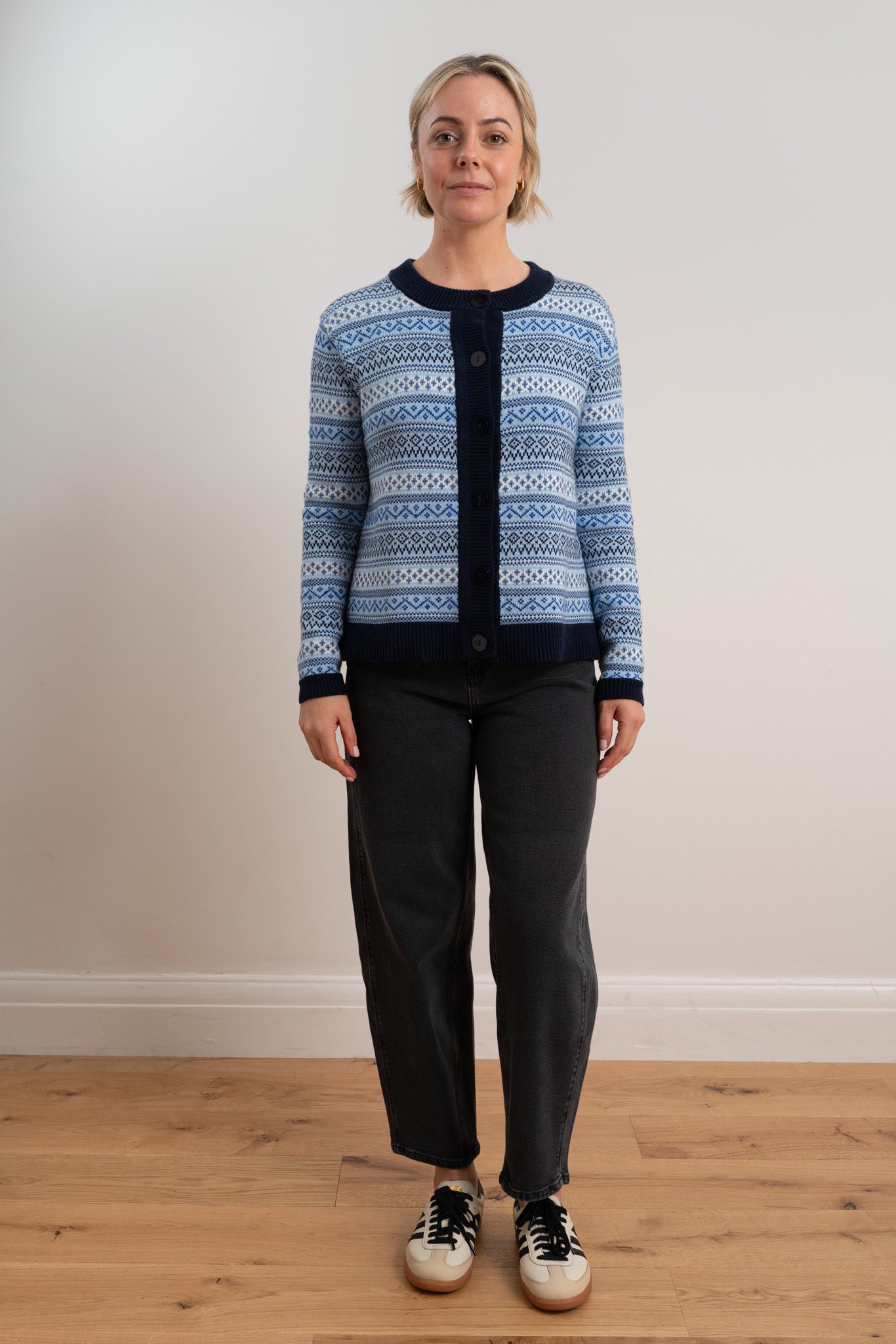 Blue Fairisle Ruby Cardigan