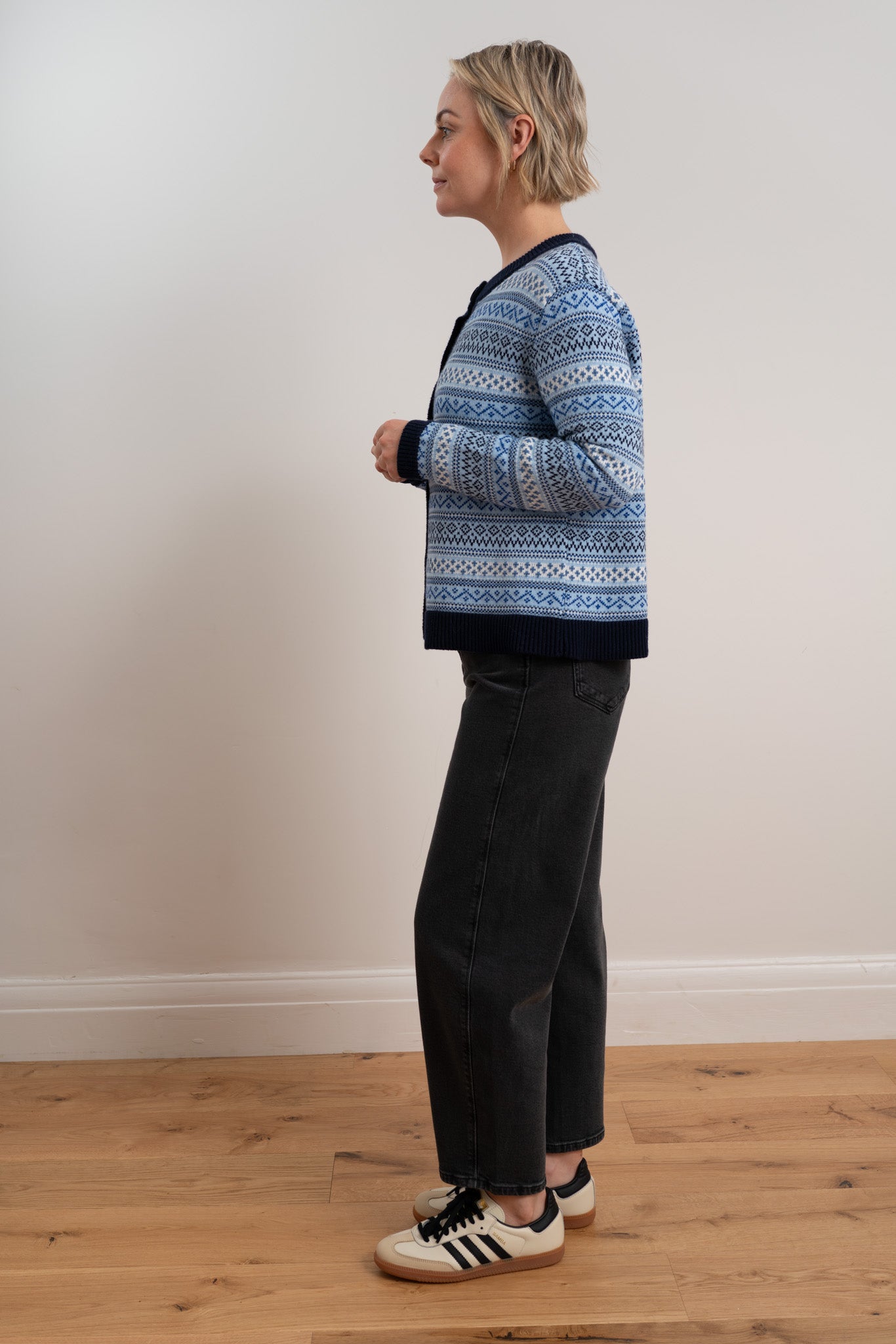 Blue Fairisle Ruby Cardigan