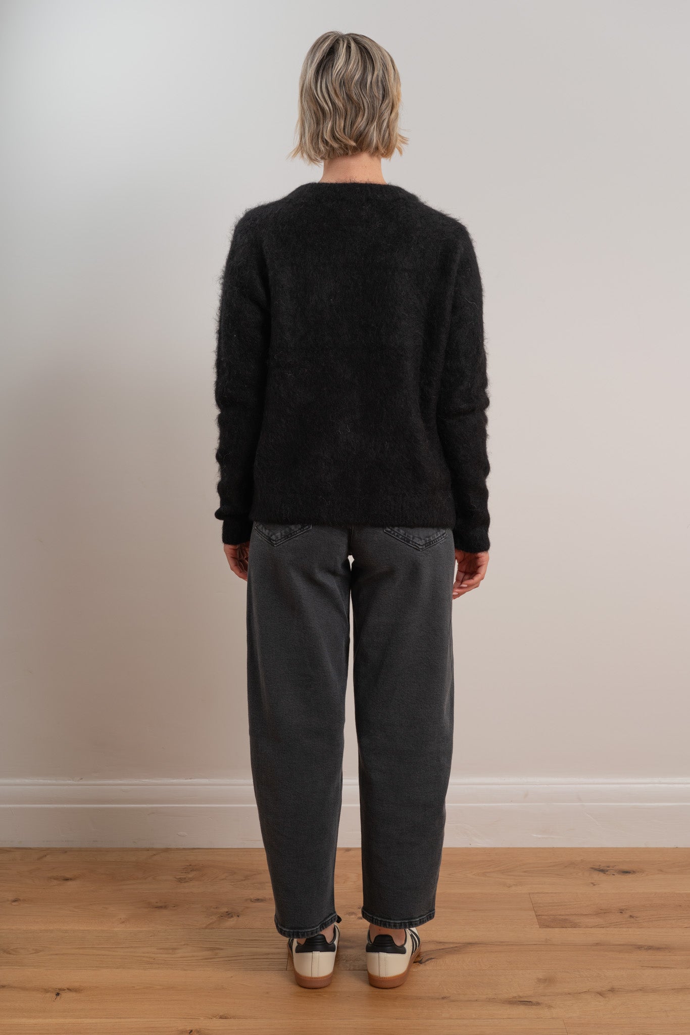 Black Brushed Cardigan